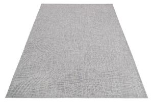 Makro Abra Kusový koberec Sisal MELISSA KM28B Listy stromu šedý Rozměr: 80x150 cm