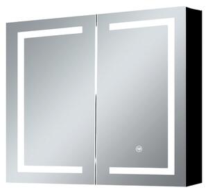 SensaHome zrcadlová skříňka s LED osvětlením - Koupelnová skříňka - 3 barvy LED - 60 x 65 cm