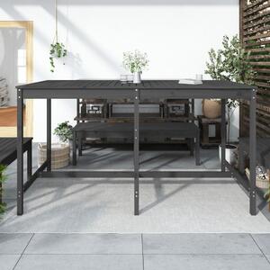 Zahradní stůl šedý 203,5 x 90 x 110 cm masivní borové dřevo