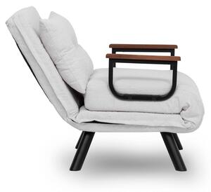 Atelier del Sofa 1-místná pohovka Sando Single - Teddy Fabric - Cream, Krémová