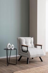 Atelier del Sofa 1-místná pohovka Sando Single - Teddy Fabric - Cream, Krémová
