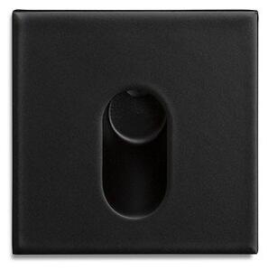 MEMPHIS SQ zápustná do stěny černá 230V LED 3W 60° 3000K - RED - DESIGN RENDL