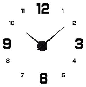 Vergionic 7935 Designové 3D nalepovací hodiny 130 cm, černá