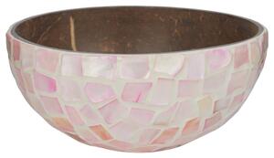 COCONUT Dekorační miska mozaika 14 cm - růžová