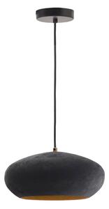 Černé závěsné svítidlo s kovovým stínidlem ø 30 cm Inda – Kave Home