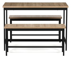 Jídelní stůl s lavičkami AUT-G1175 OAK