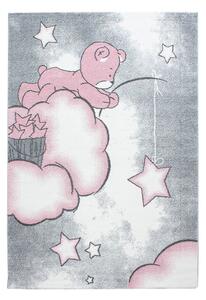 Růžovo-šedý dětský koberec 140x200 cm Kids – Ayyildiz Carpets