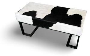 Luxusní taburet - lavice - Henrik černobílý