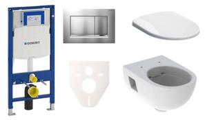 Cenově zvýhodněný závěsný WC set Geberit do lehkých stěn / předstěnová montáž + WC Geberit Selnova SIKOGES3S7
