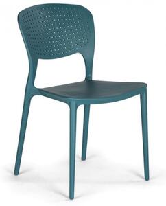 Plastová jídelní židle EASY II, modrá