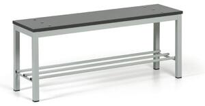 Šatní lavice s botníkem, sedák - lamino, délka 1000 mm, grafit