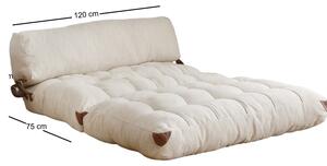 Atelier del Sofa 2-místná pohovka Fold Teddy 2 - Cream, Krémová