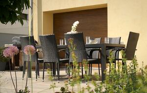 Nábytek na zahradu ratan - stůl VIKING XL + 8x židle PARIS