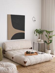 Atelier del Sofa 2-místná pohovka Fold Kadife 2 - White, Bílá