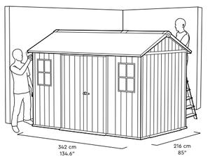 NEWTON 2.0 domek - 11x7,5 Exteriér | Zahradní domky