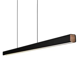 Toolight, LED stropní svítidlo 100 cm 15W APP1448-CP, černá matná, OSW-03900