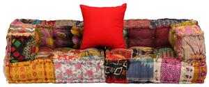 2místný modulární pouf patchwork textil