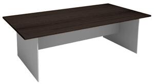 Jednací stůl PRIMO GRAY, 2400 x 1200 mm, šedá/wenge