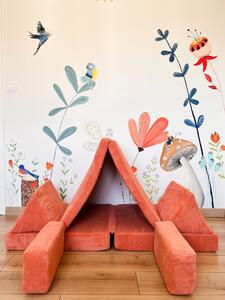 Atelier del Sofa 2-místná pohovka Puzzle - Orange, Oranžová