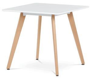 Jídelní stůl DT-312 bílý / naturální