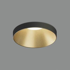 ACB Iluminacion Zapuštěné LED svítidlo EINAR, ⌀ 8 cm, 1xGU10 8W Barva: Černo-zlatá