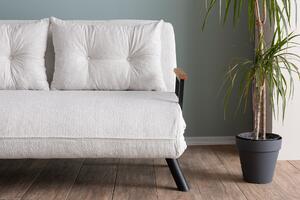 Atelier del Sofa 2-místná pohovka Sando 2-Seater - Teddy Fabric - Cream, Krémová