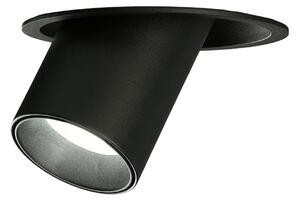 ACB Iluminacion Zapuštěné LED svítidlo GINA, ⌀ 11 cm, 1xGU10 8W Barva: Černá