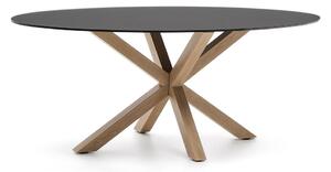 Jídelní stůl se skleněnou deskou 100x200 cm Argo – Kave Home