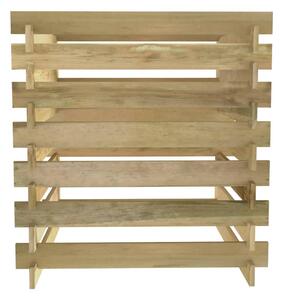 Laťkový zahradní kompostér 90x90x90 cm impregnovaná borovice