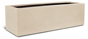 Polystone Flowerbox Anthracite Barva květináče: Krémová, Rozměry: Délka x Šířka x Výška 100x35x30 cm