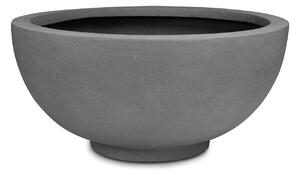 Polystone Ego Plus miska Grey Barva květináče: Šedá, Rozměry: Průměr 70 cm, Výška 32 cm