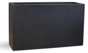 Polystone Divide rozdělovač prostoru Grey Barva květináče: Antracitová, Rozměry: Délka, Šířka, Výška 100x35x60 cm