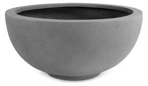 Polystone Ego Plus miska Grey Barva květináče: Šedá, Rozměry: Průměr 50 cm, Výška 22 cm
