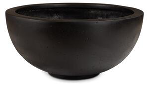 Polystone Ego Plus miska Grey Barva květináče: Antracitová, Rozměry: Průměr 50 cm, Výška 22 cm