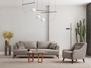 Atelier del Sofa Křeslo Buhara - Light Grey, Světlá Šedá