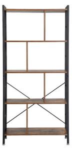 Regál na knihy 74 x 30 x 154,4 cm, 4 police, Vintage Brown