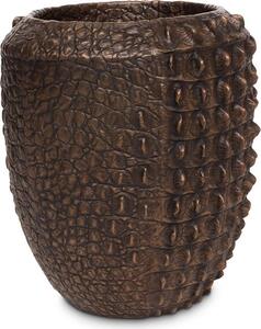 Podlahový květináč Croc, Ø 47/50 cm, výška 56/100 cm, bronz Rozměry: Průměr 47 cm, Výška 56 cm