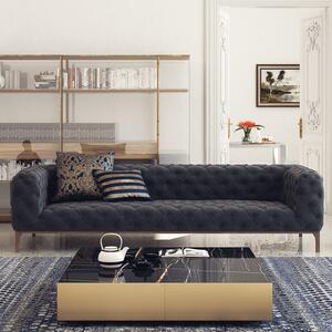 Atelier del Sofa 3-místná pohovka Fashion - Grey, Šedá