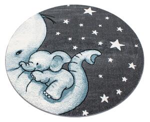 Modro-šedý dětský koberec ø 120 cm Kids – Ayyildiz Carpets
