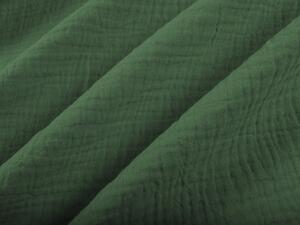 Biante Mušelínový povlak na polštář MSN-011 Lesní zelená 50 x 60 cm