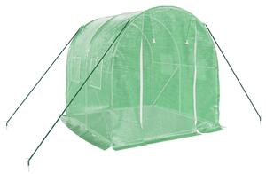 Skleník s ocelovým rámem zelený 4 m² 2 x 2 x 2 m