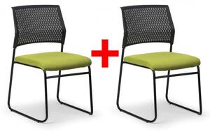 Konferenční židle MYSTIC 1+1 ZDARMA, zelená