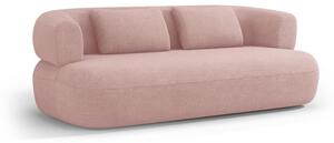Světle růžová pohovka z textilie bouclé 178 cm Jenny – Micadoni