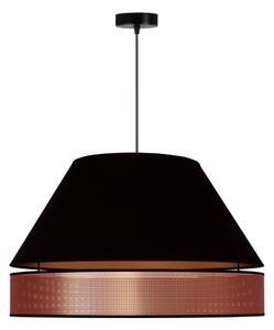 Duolla - Lustr na lanku COPPER SHINY 1xE27/15W/230V pr. 60 cm černá/měděná