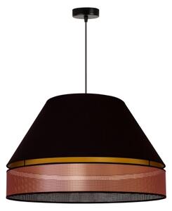 Duolla - Lustr na lanku COPPER SHINY 1xE27/15W/230V pr. 60 cm černá/měděná