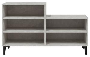 Botník betonově šedý 102x36x60 cm kompozitní dřevo
