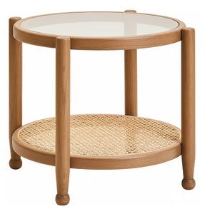 Kulatý odkládací stolek se skleněnou deskou ø 57 cm Cebu – Premier Housewares