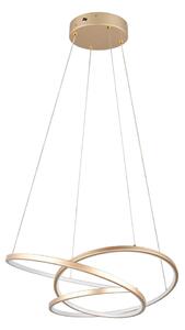 LED stmívatelné závěsné svítidlo ve zlaté barvě Darvin – Trio