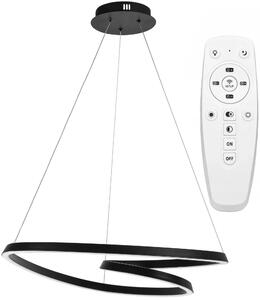 Toolight - Závěsná stropní lampa Loop LED s dálkovým ovládáním - černá - APP796CP