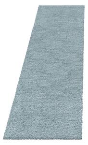 Modrý běhoun 80x250 cm Fluffy – Ayyildiz Carpets